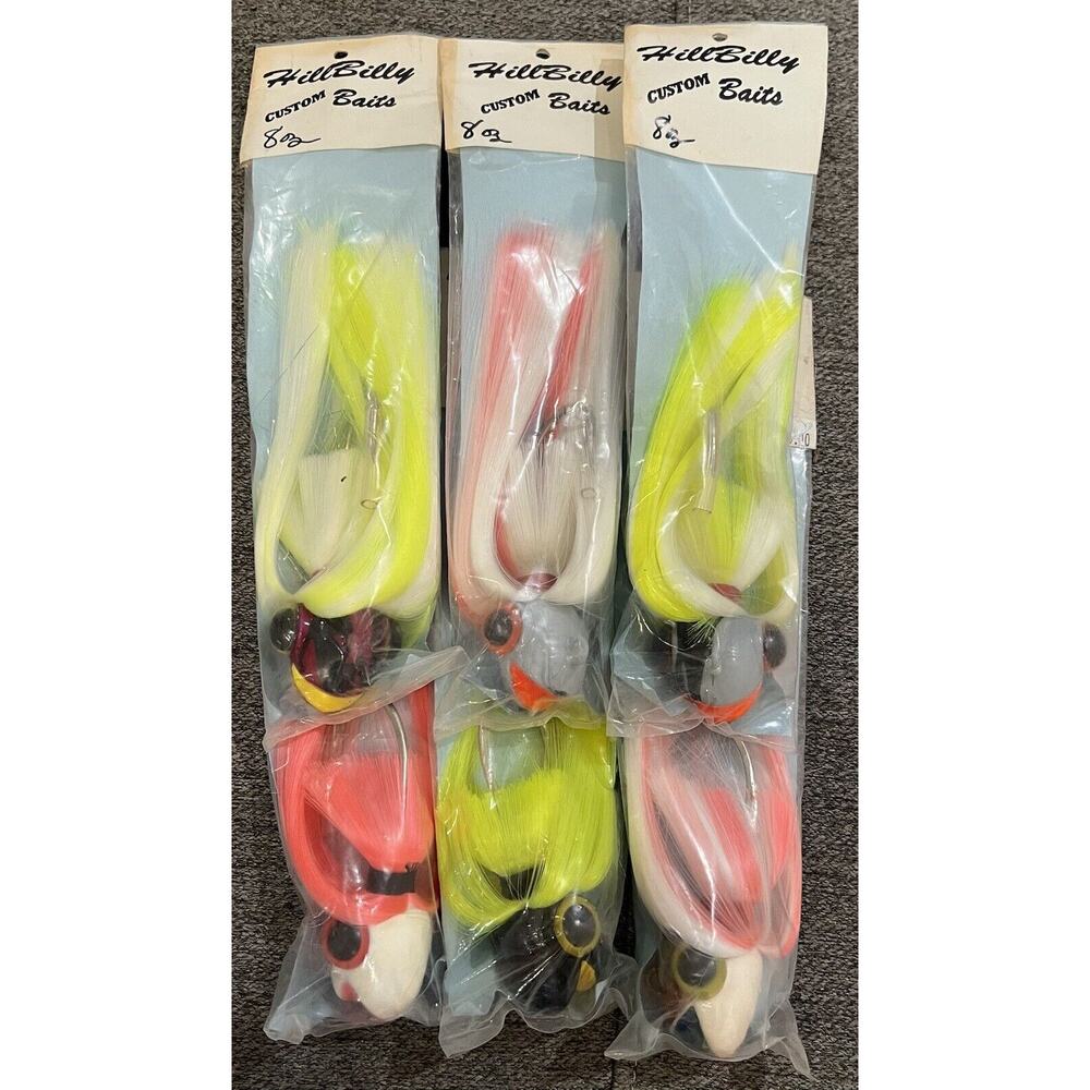 6 pack Striped Bass Parachute Heads -8 oz - Picture 7 of 8